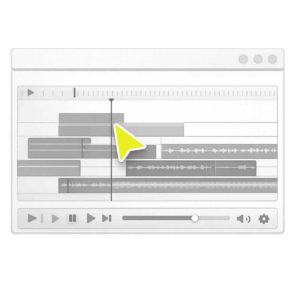 Video editing service illustration